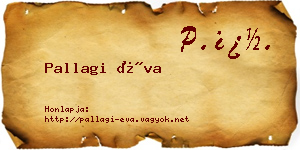 Pallagi Éva névjegykártya